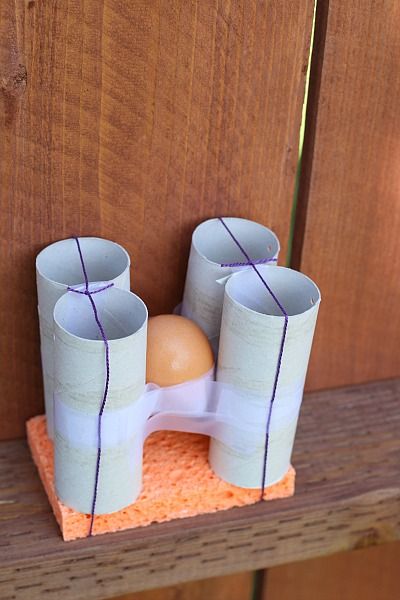 egg drop project tissue box