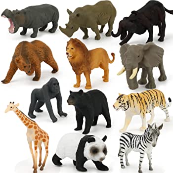 Realistic animal figurine toys as example of Montessori toys