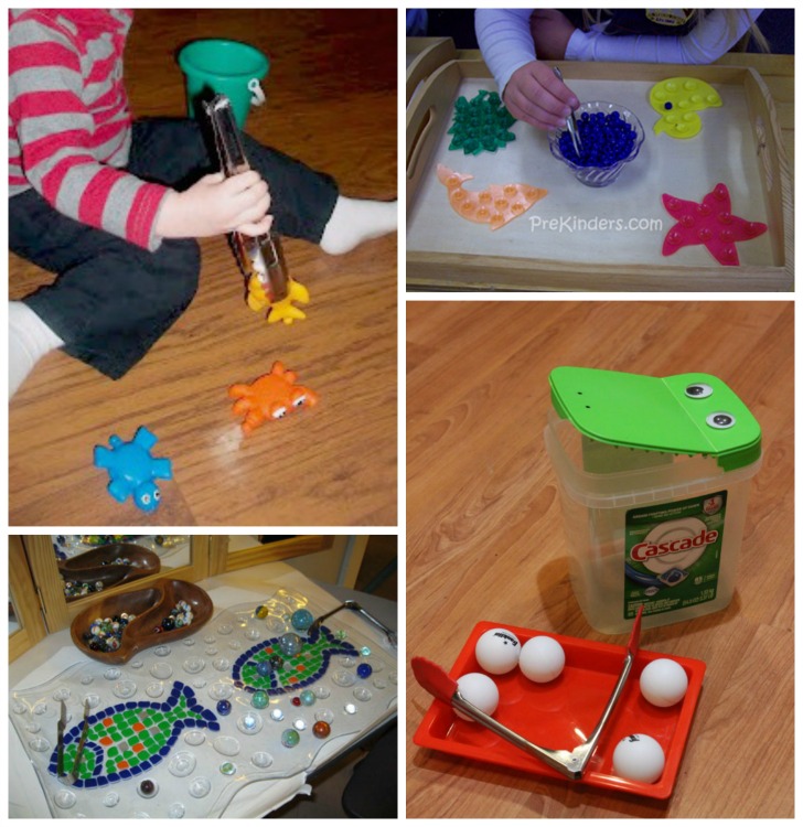activities that students can do with tweezers for a preschool activity