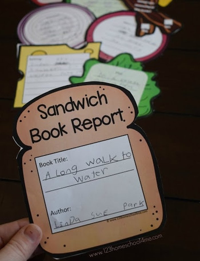 Summative assessment in the form of a "sandwich" book report