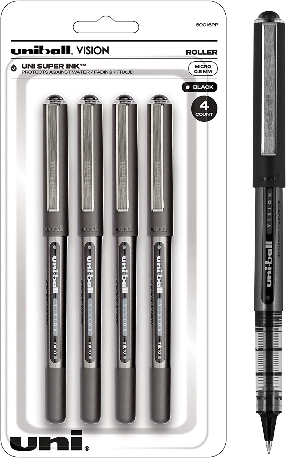 Uniball micro tip pens 