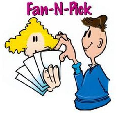 Kagan illustration of the fan n pick game for second grade reading comprehension activities ideas.