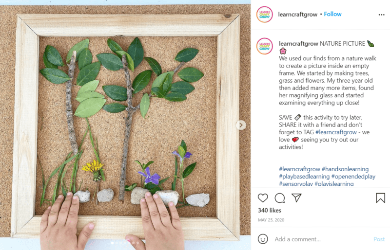 Still of use loose parts for learning and creating a habitat from Instagram