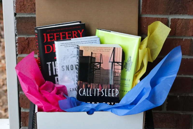 books in a box for a used book subscription