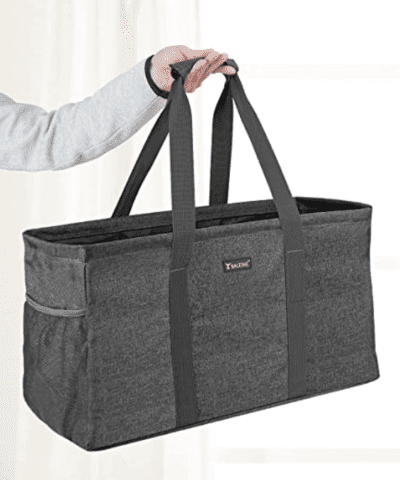 grey large utility tote