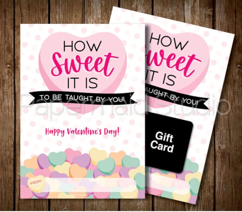 How Sweet It Is To Be Loved By You Valentine Gift Card Holder
