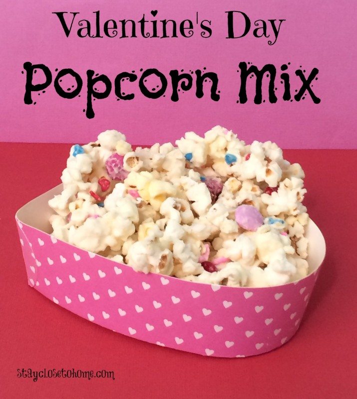 popcorn mix for valentine's day teachers gift idea