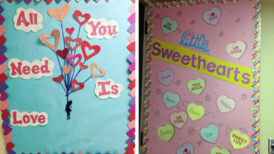 Valentine's Day bulletin board feature