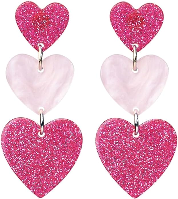 heart earrings for a valentine's day gift for teachers 
