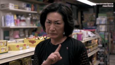 wagging finger Kim's Convenience show