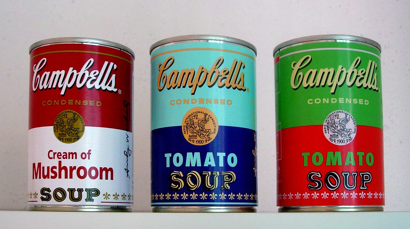 Andy Warhol soup cans