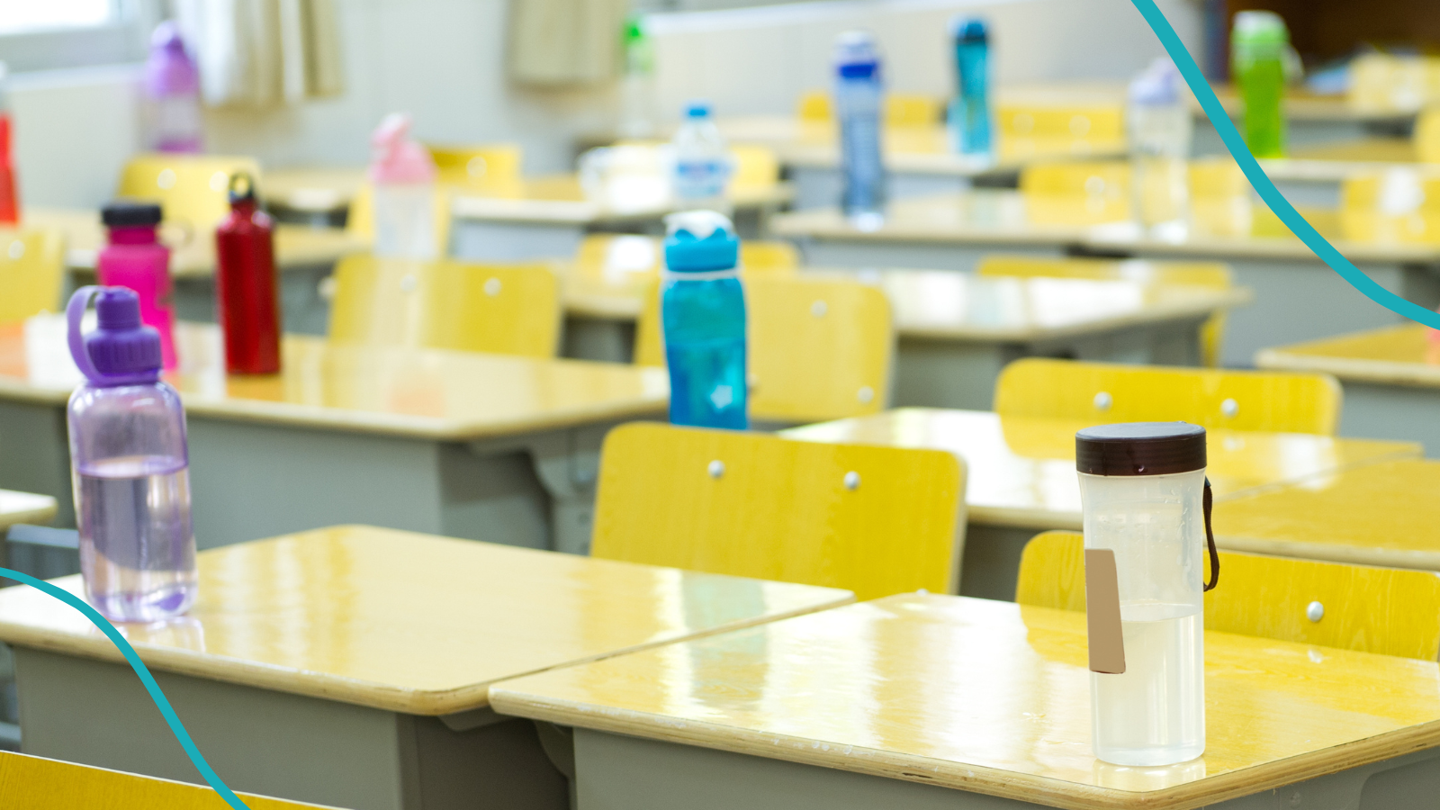 19 Clever Ways To Add Water Bottle Holders to Student Desks