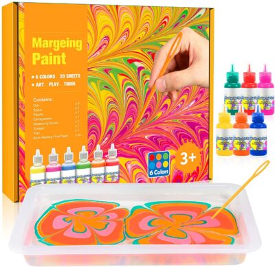 Water marbling paint kit art gifts for preteens