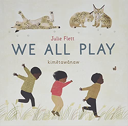 Book cover for We All Play by Julie Flett