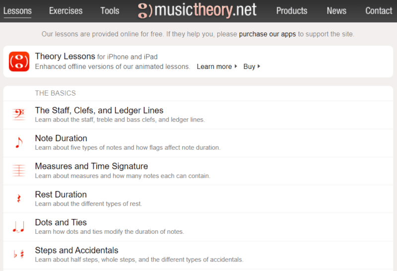 Musictheory music websites for classroom