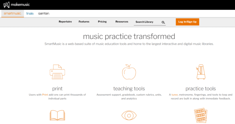 Smartmusic music websites for classrooms
