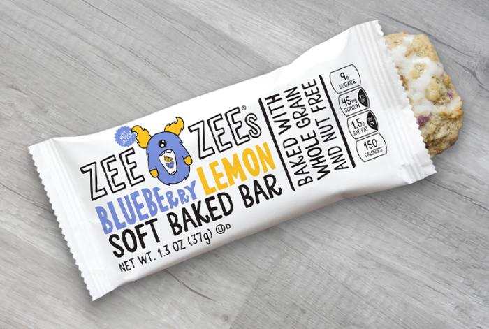 Zee Zee's Blueberry Lemon Soft Baked Bar, offered for school cafeteria food choices