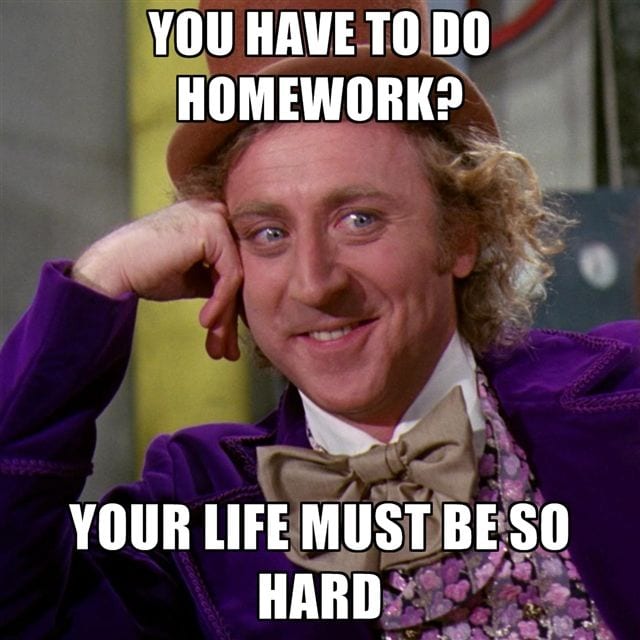 too much homework memes