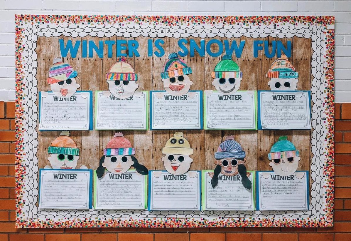 Winter is Snow Fun- winter bulletin boards