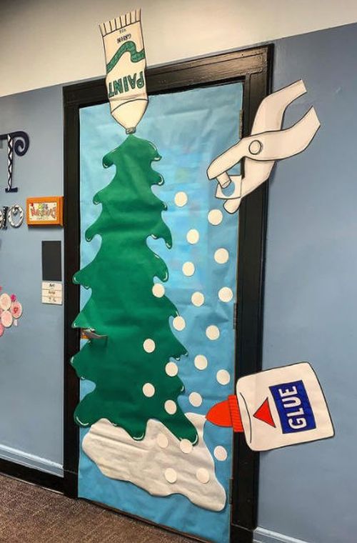 68 Amazing Ideas For Winter And Holiday Classroom Doors