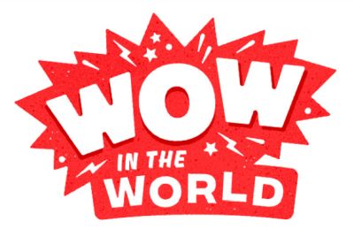 Wow in the World podcasts for kids logo