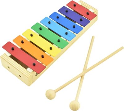 Xylophone for kids to segment words as an example of phonological awareness activities