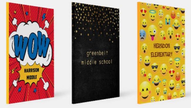 Three yearbook covers offered by Remember Me