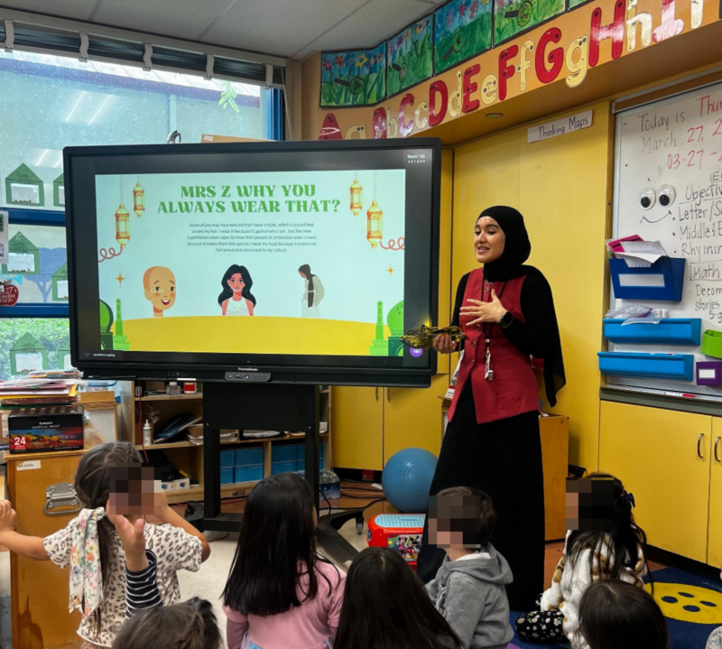 Zebo giving a presentation