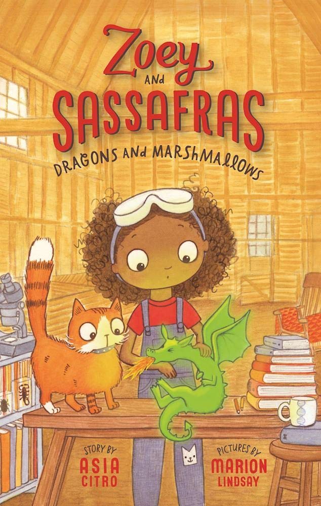 Book cover of Zoey and Sassafras series by Asia Citro, as an example of chapter books for second graders